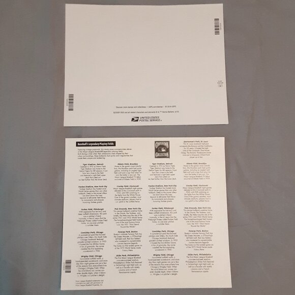 USPS Stamps * Baseball Stadium & Scooby Doo Panes * Superman * Postcard Train - Picture 7 of 16